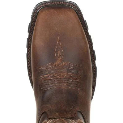 Durango® Maverick XP™ Burly Brown Steel Toe Waterproof Western Work Boot DDB0206