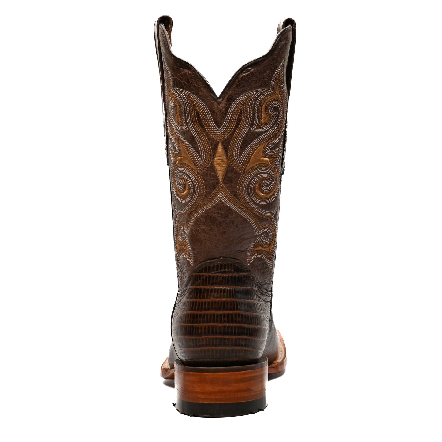 Vaquero Bronco Rodeo Bull Printed Lizard Brown Barcelona Brown Boot