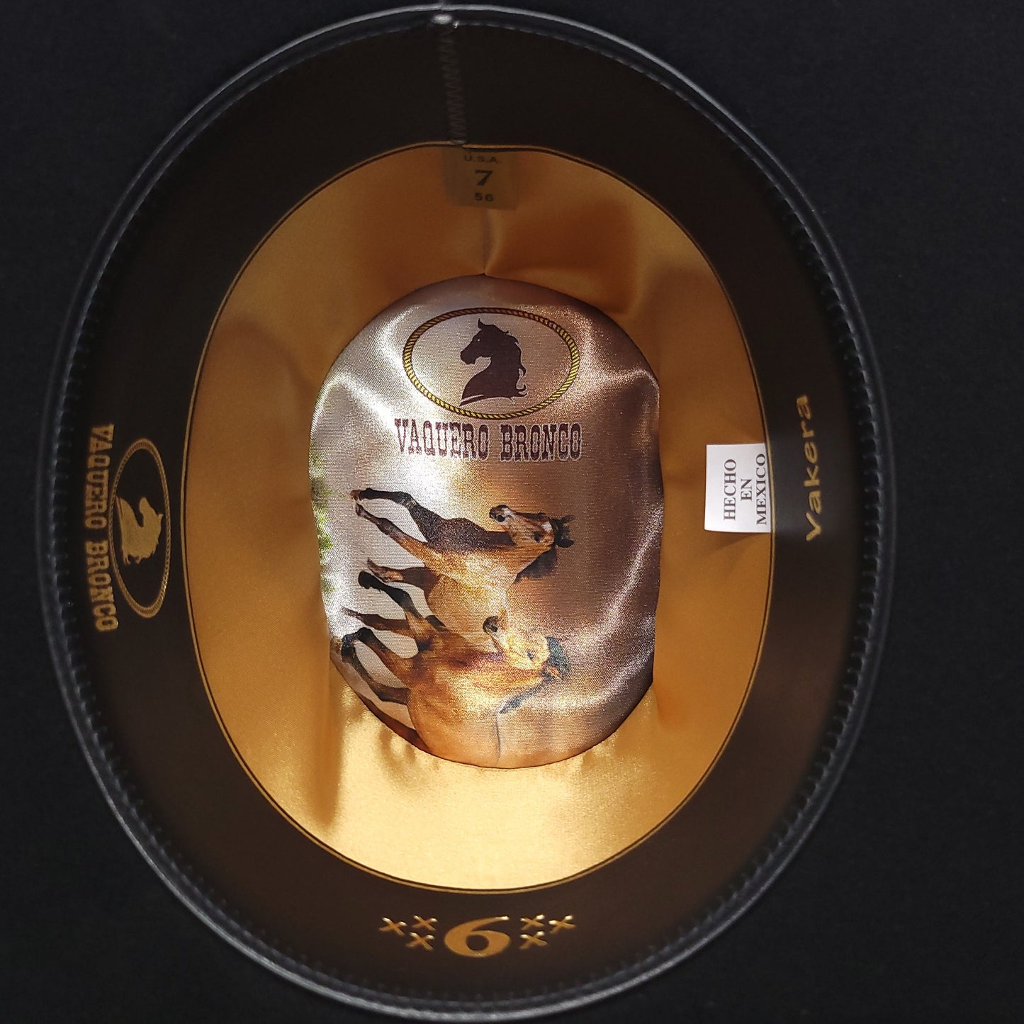 Vakera Black 6x Wool Cowboy Hat