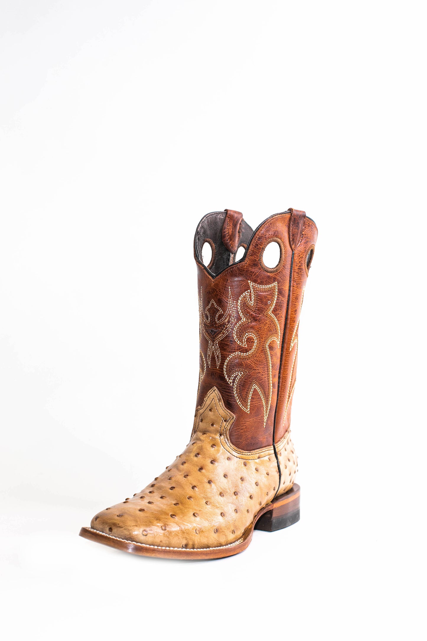 Vaquero Bronco Printed Leather Africana Orix Barza Brandy