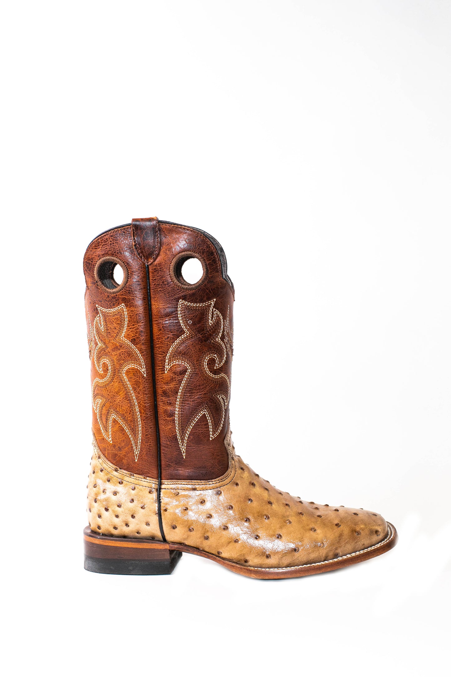 Vaquero Bronco Printed Leather Africana Orix Barza Brandy