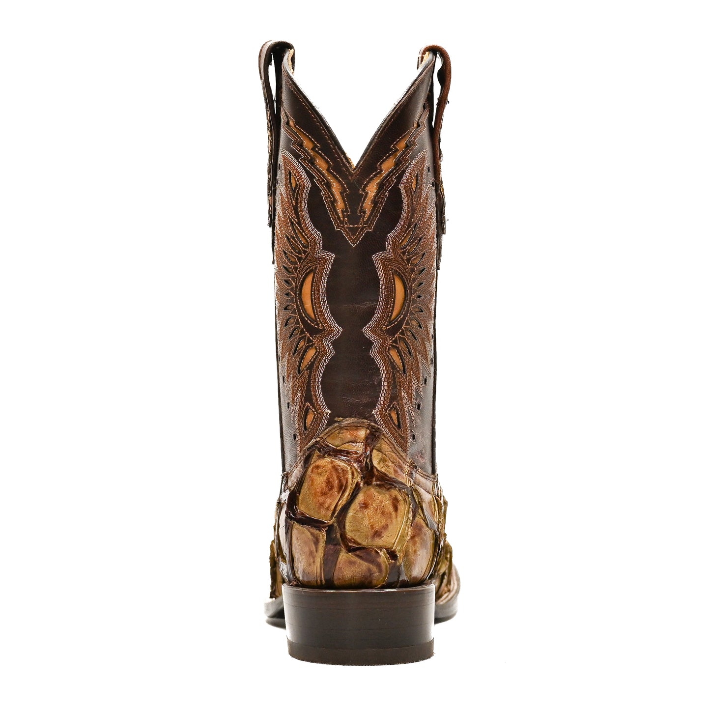 Vaquero Bronco Pirarucu Mink Exotic Western Boot