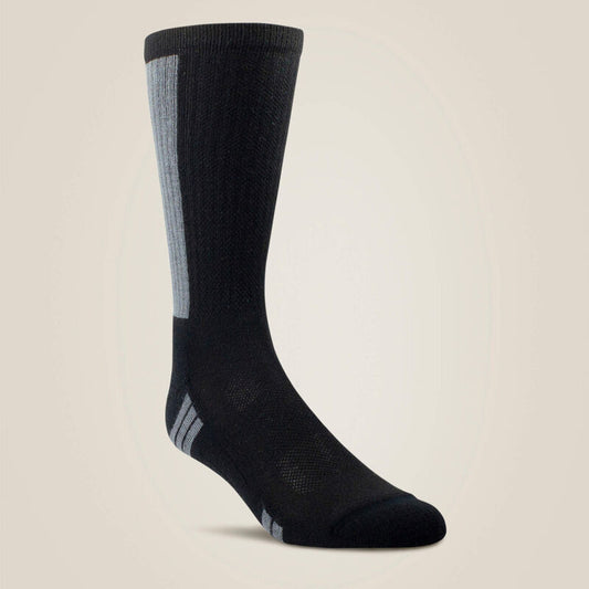 Ariat Black VentTEK® Mid Calf Performance Sock 2 Pair Pack