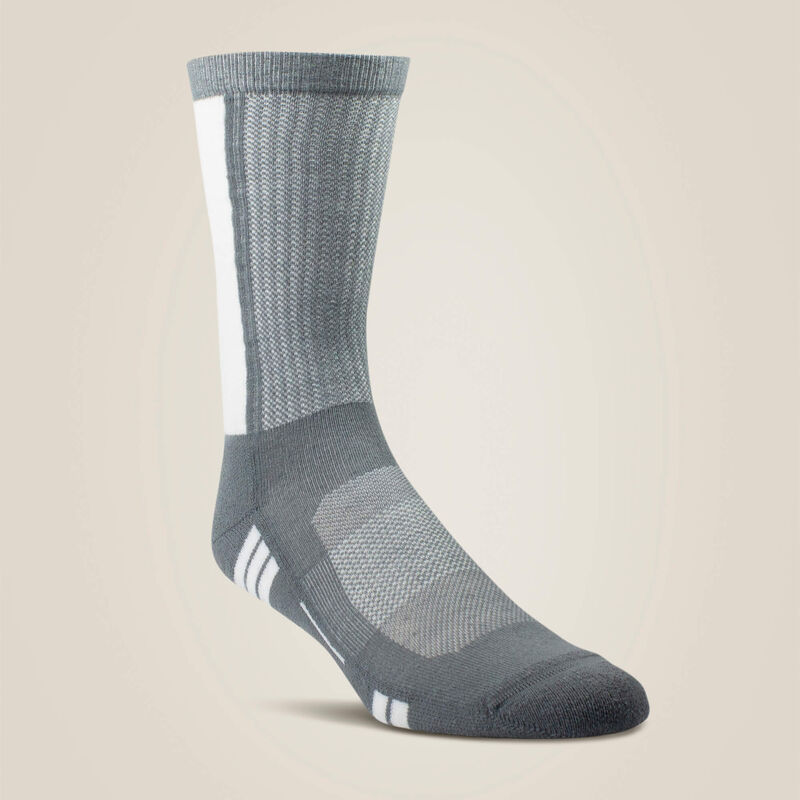 Ariat Gray VentTEK® Mid Calf Performance Sock 2 Pair Pack