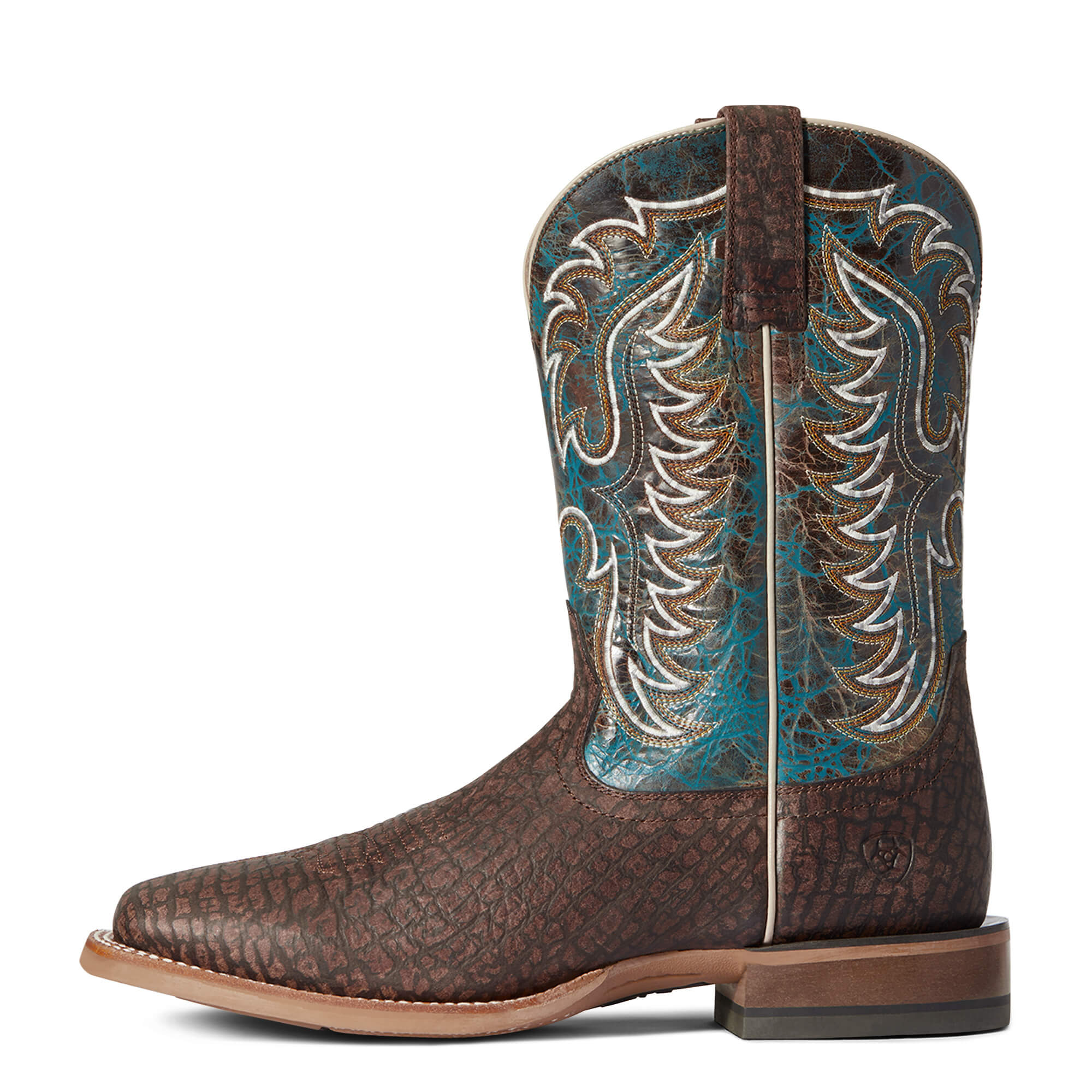 Ariat Dark Brown Hippo Print Stinger Western Boot 10038504