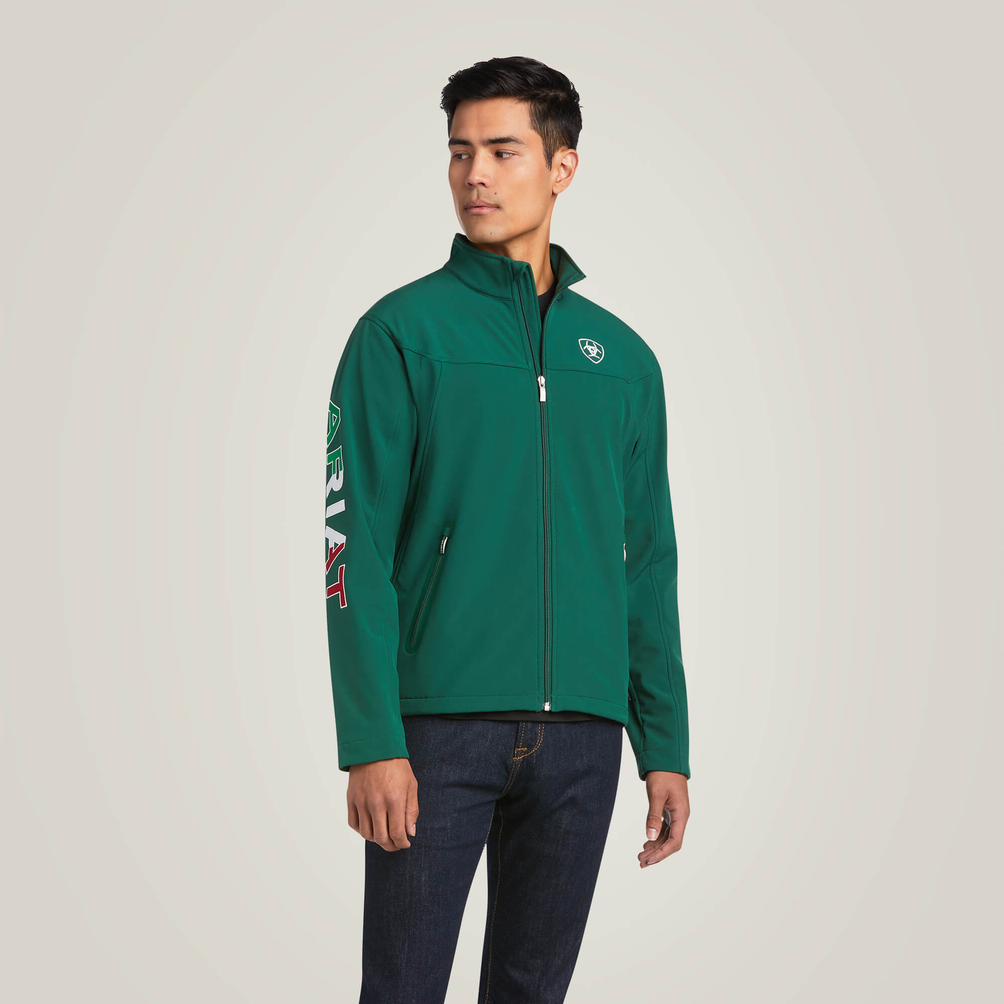 Men's New Team Softshell Mexico Green Jacket 10039459