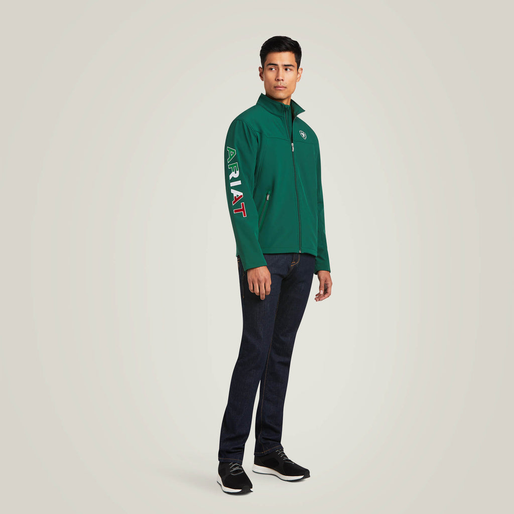Men's New Team Softshell Mexico Green Jacket 10039459