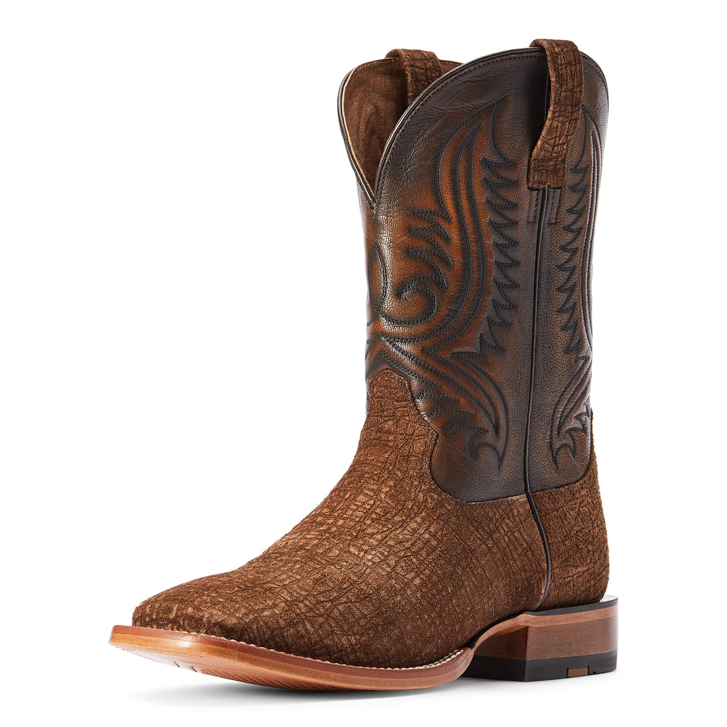 Ariat Antique Tan Hippo Print Circuit Paxton Western Boot 10042407