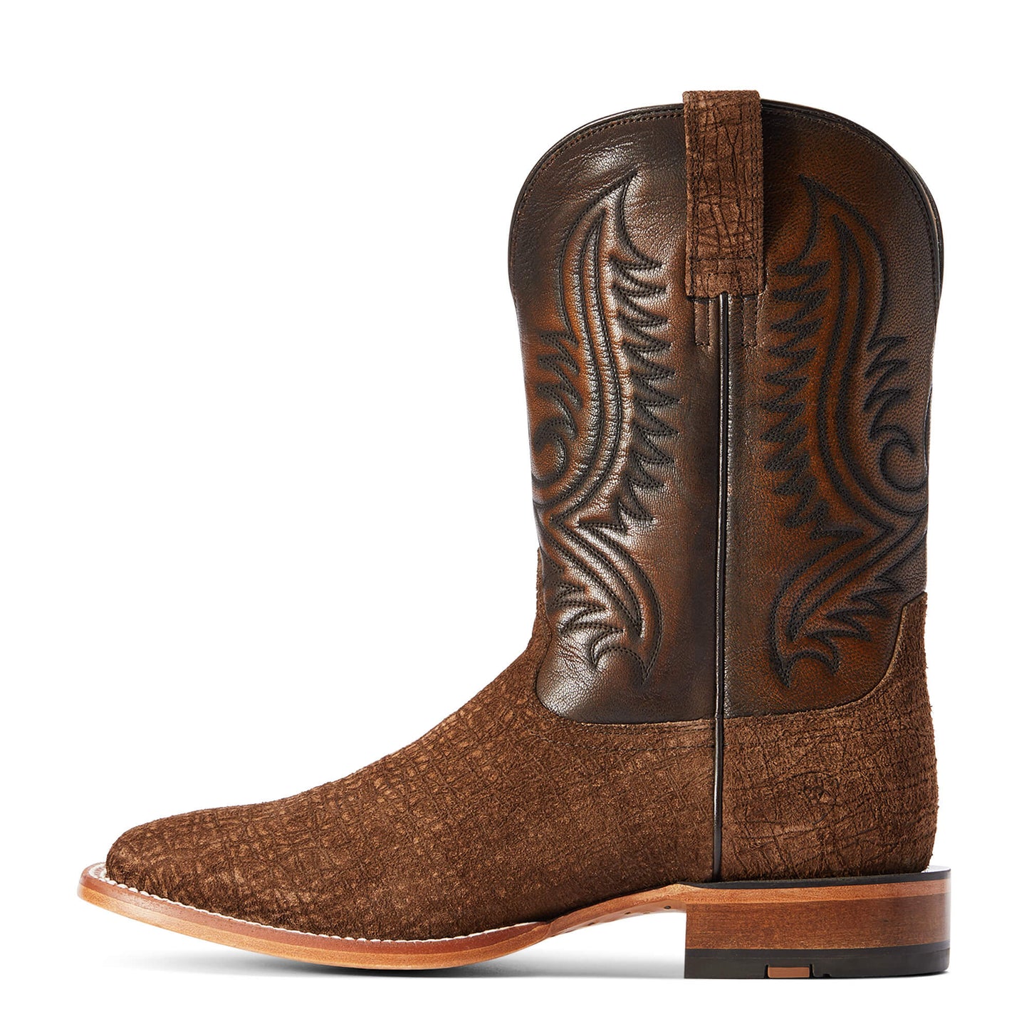 Ariat Antique Tan Hippo Print Circuit Paxton Western Boot 10042407