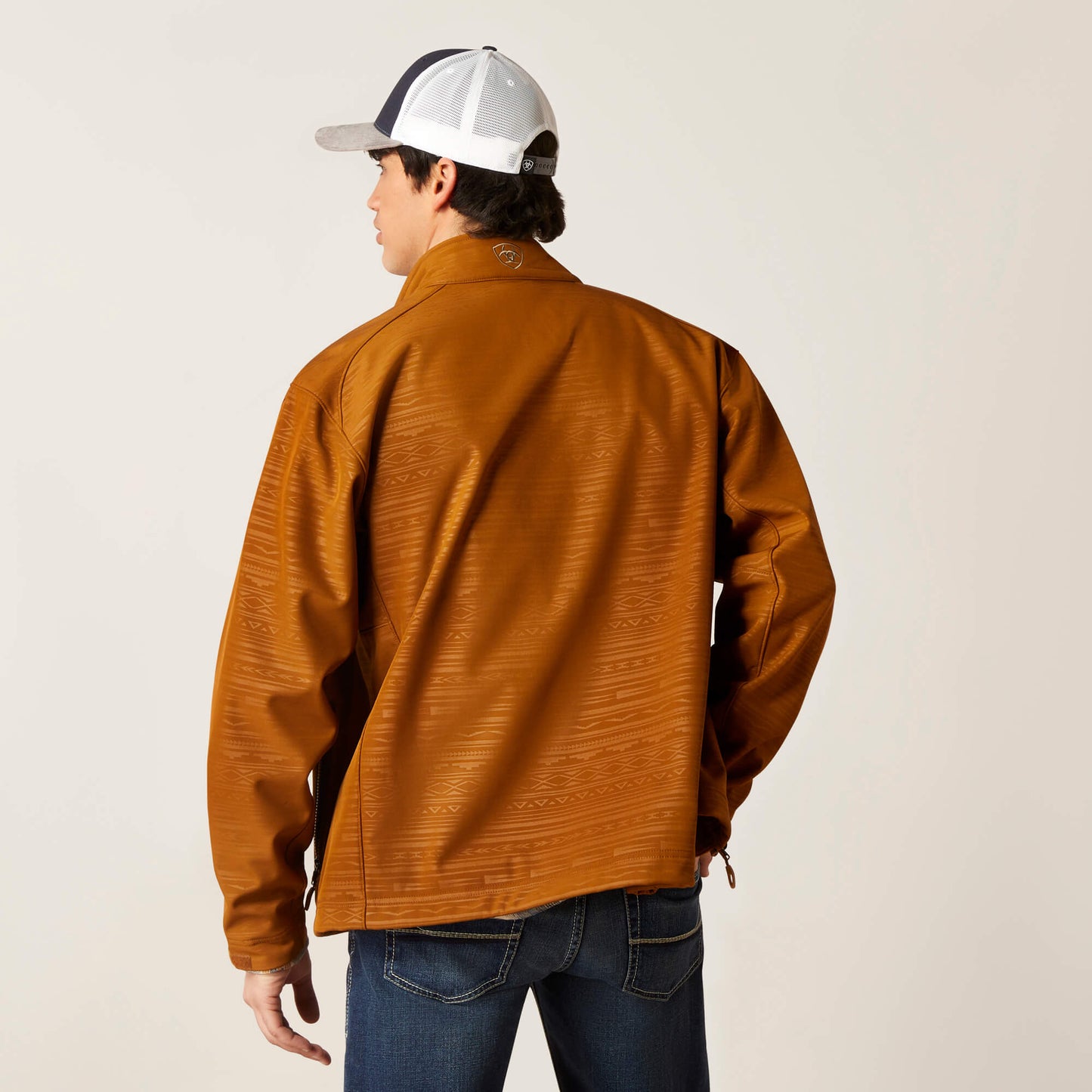 Ariat Logo 2.0 Softshell Chestnut Embossed Jacket 10046790