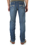 Wrangler Men's 42 Vintage Stretch Low Rise Slim Fit Boot Cut Jeans - Midland
