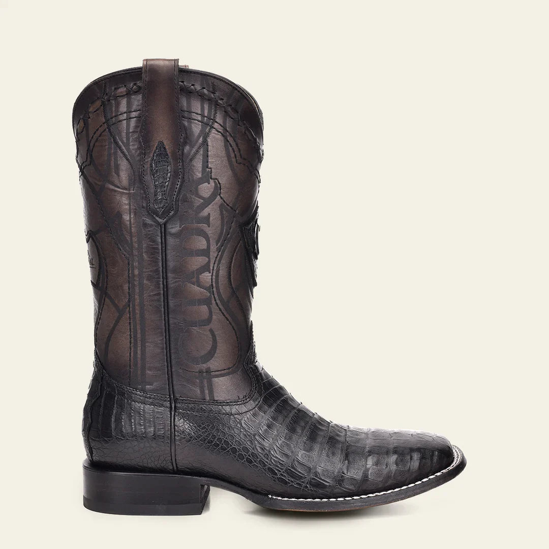 Cuadra Black Caiman Exotic Boot CU678