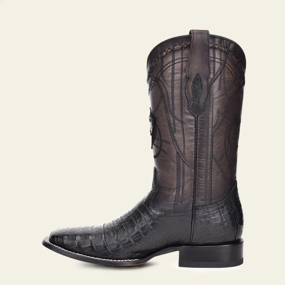 Cuadra Black Caiman Exotic Boot CU678