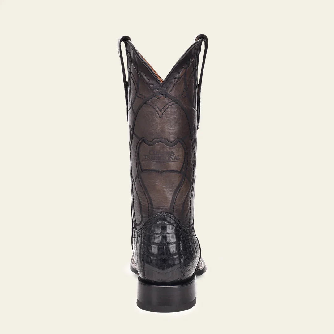 Cuadra Black Caiman Exotic Boot CU678