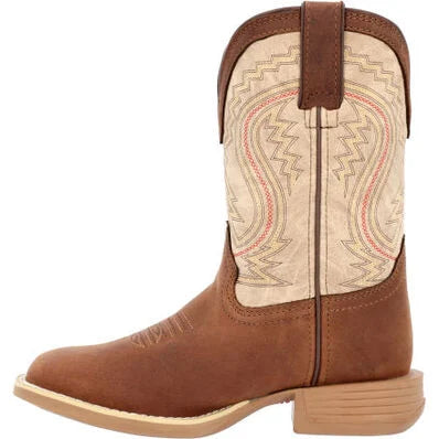 Lil' Rebel™ By Durango® Little Kids' Coffee And Bone Western Boot