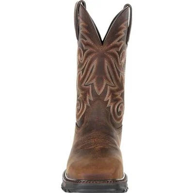 Durango® Maverick XP™ Burly Brown Steel Toe Waterproof Western Work Boot DDB0206