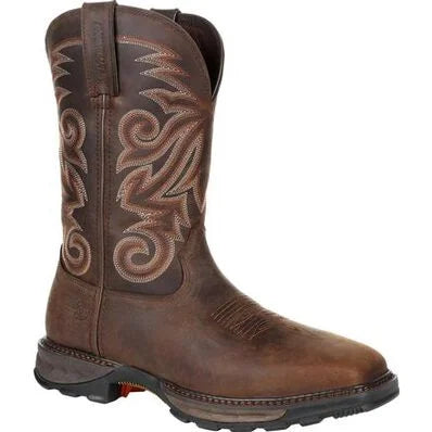 Durango® Maverick XP™ Burly Brown Steel Toe Waterproof Western Work Boot DDB0206