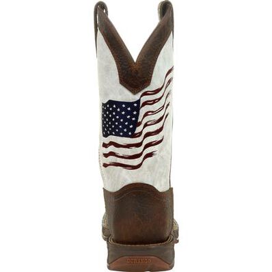 Rebel™ By Durango® Distressed Flag Embroidery Western Boot DDB0312