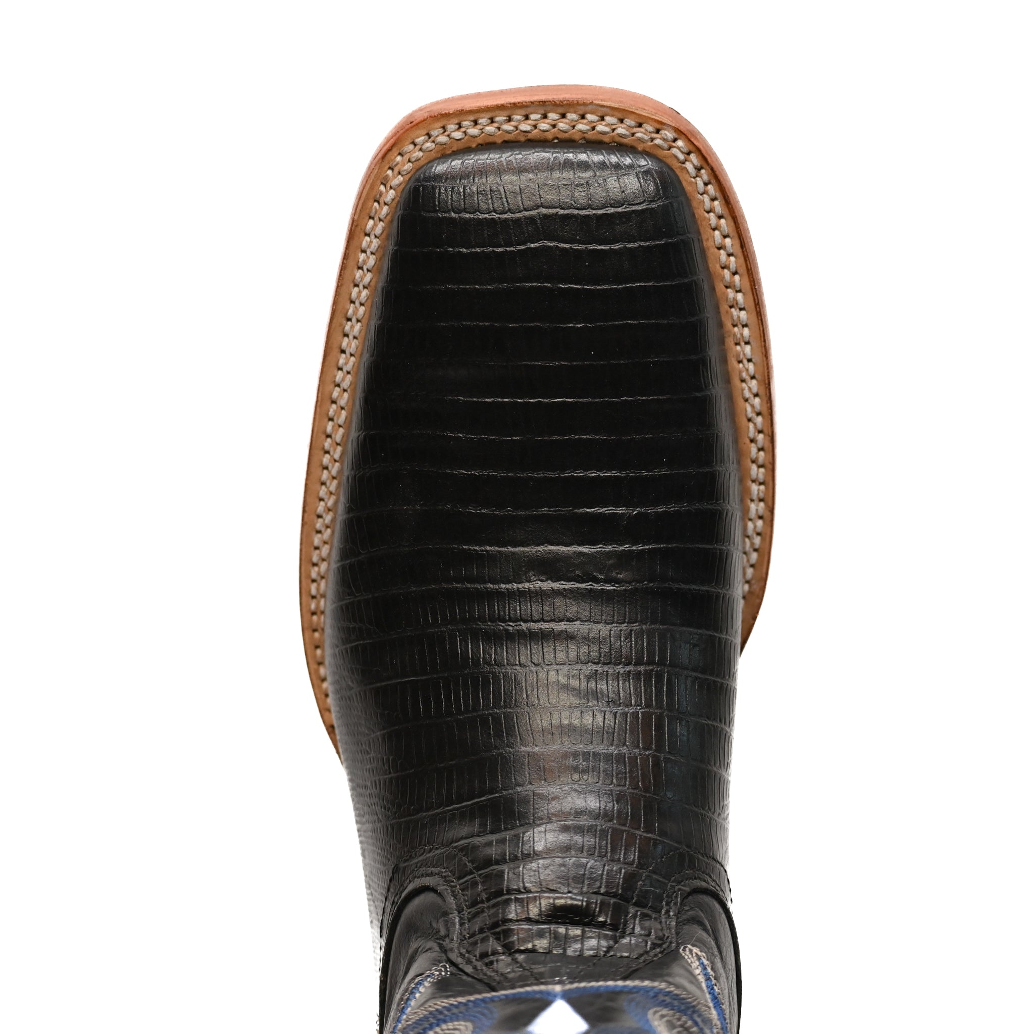 Vaquero Bronco Rodeo Bull Printed Black Lizard Barcelona Black Boot