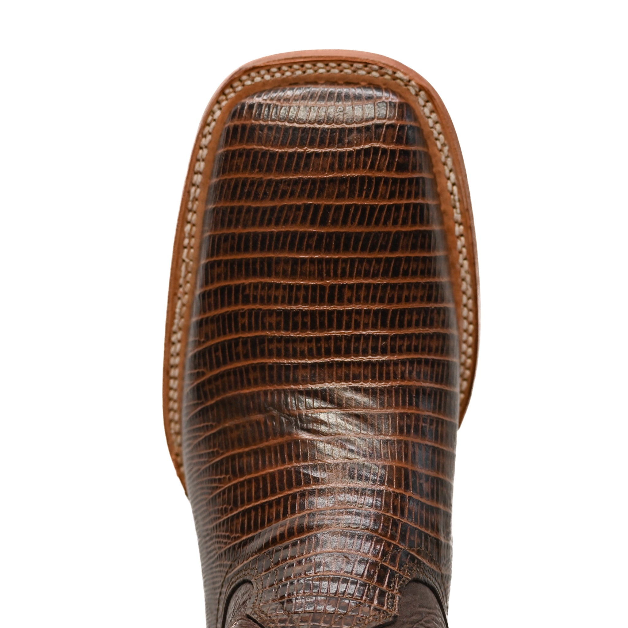 Vaquero Bronco Rodeo Bull Printed Lizard Brown Barcelona Brown Boot
