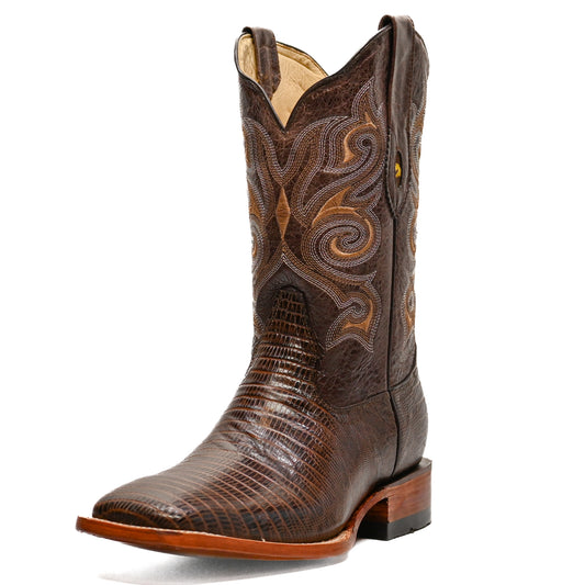 Vaquero Bronco Rodeo Bull Printed Lizard Brown Barcelona Brown Boot