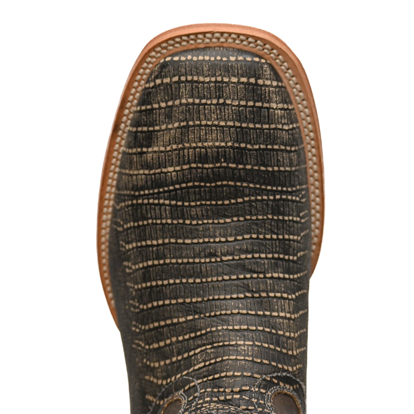 Vaquero Bronco Printed Grey Rustic Lizard Boot