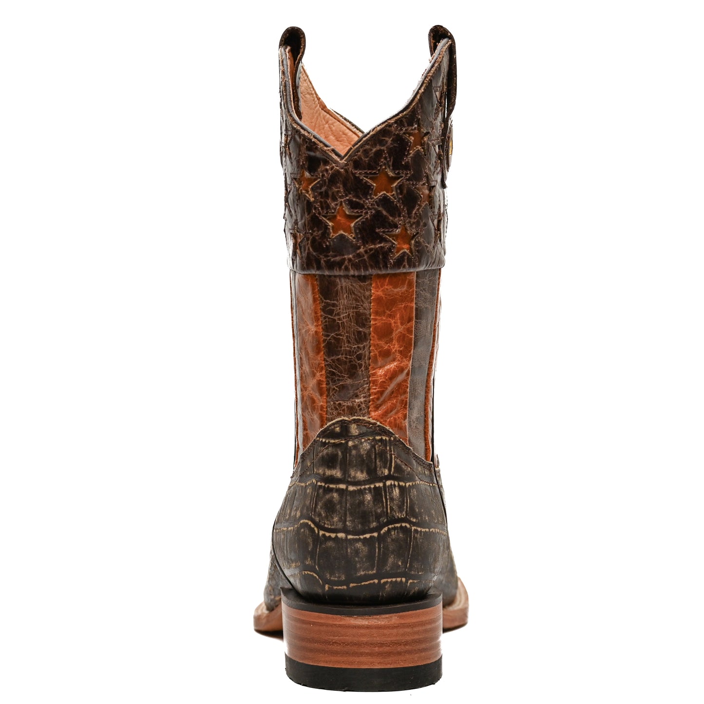 Vaquero Bronco Printed Brown Rustic Caiman