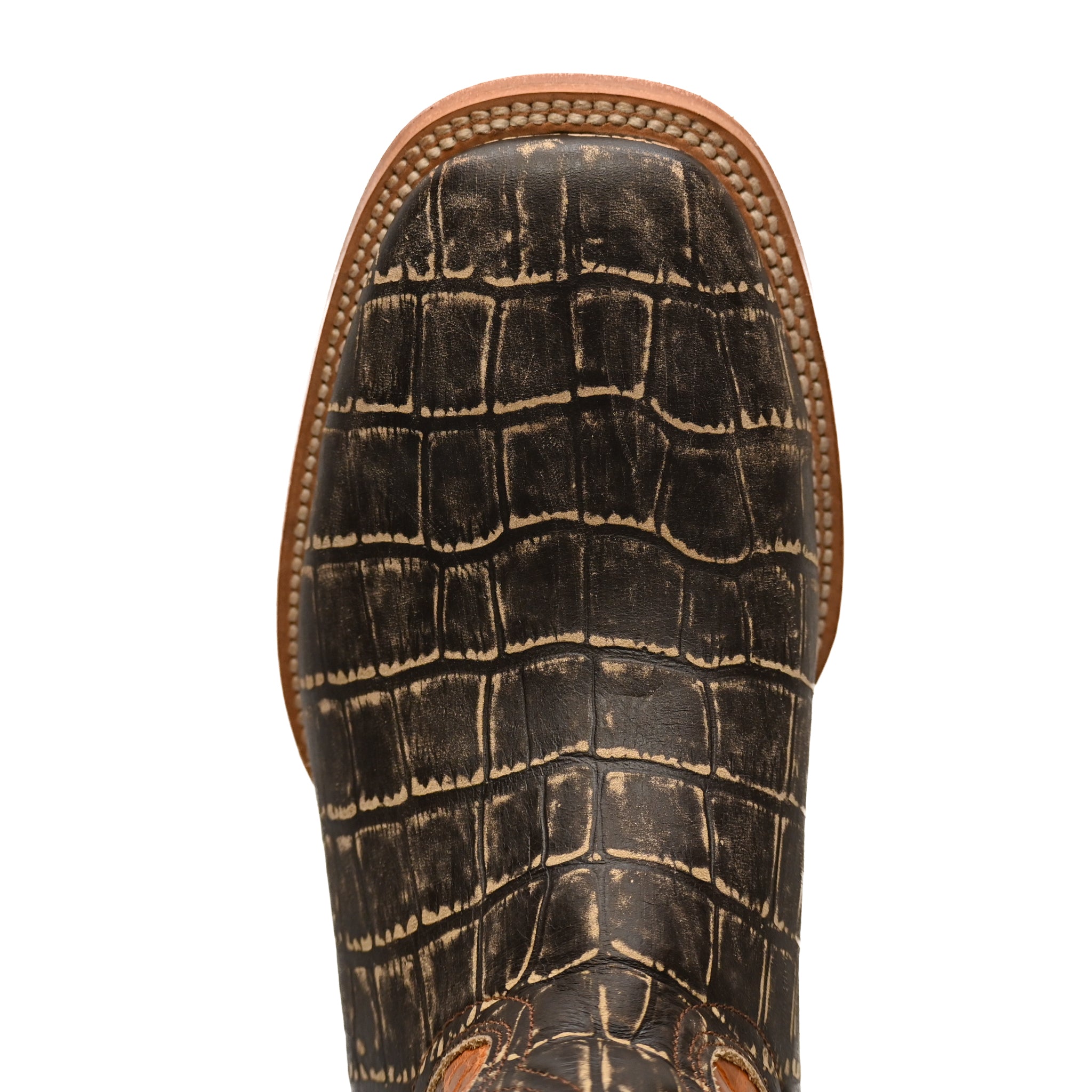 Vaquero Bronco Printed Brown Rustic Caiman