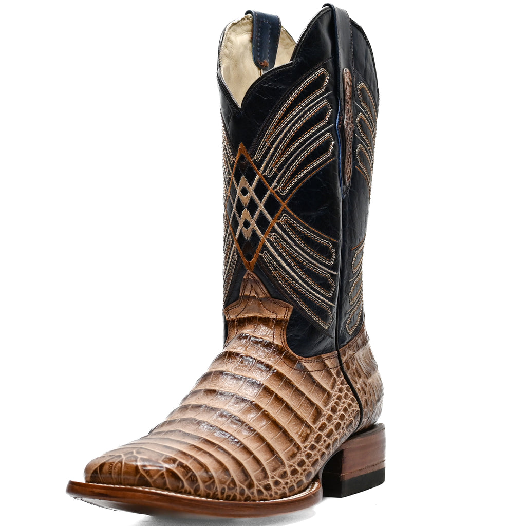 Vaquero Bronco Printed Brown Back Orix Boot