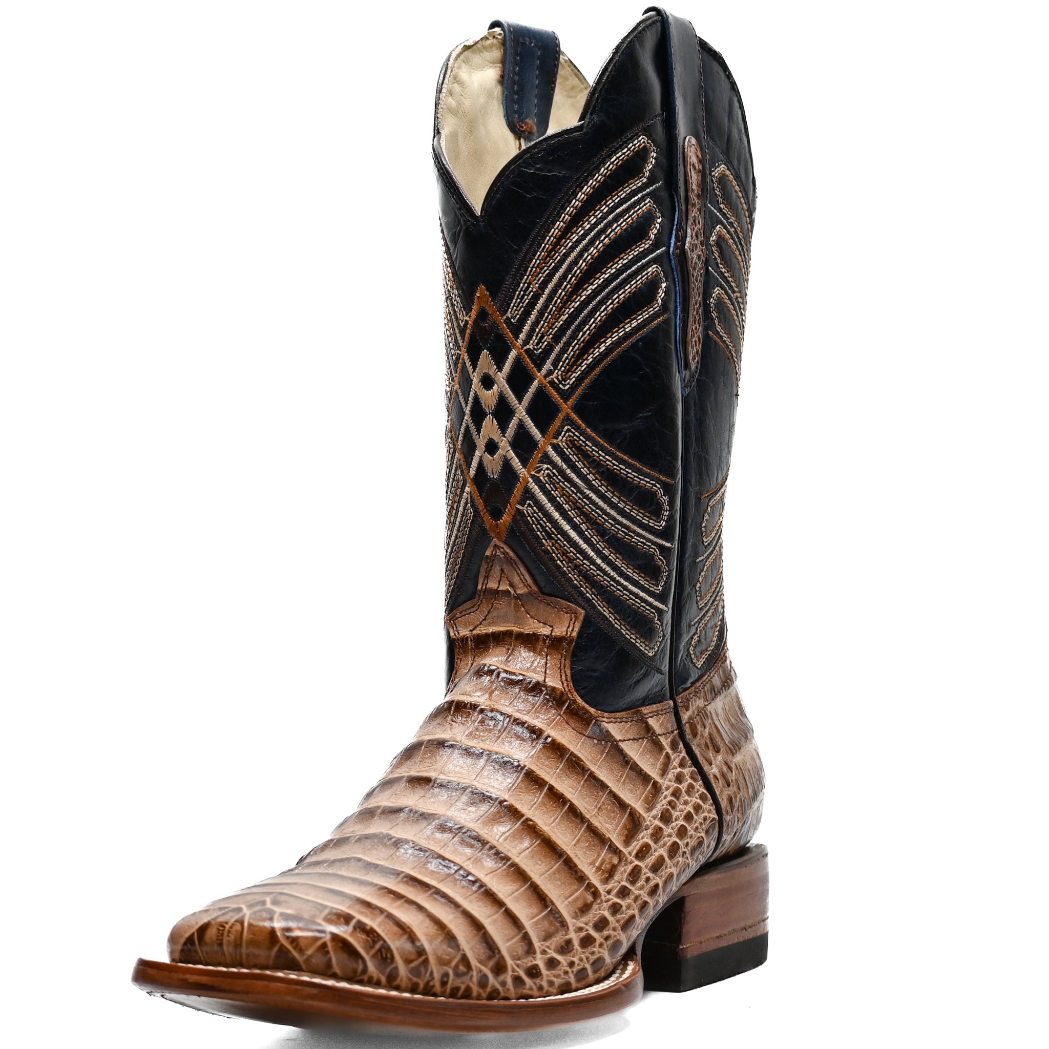 Vaquero Bronco Printed Brown Back Orix Boot