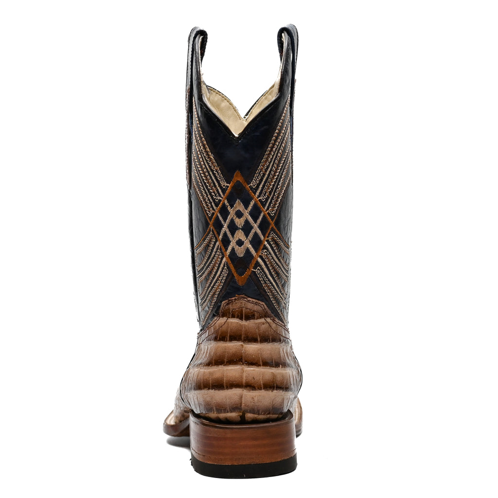 Vaquero Bronco Printed Brown Back Orix Boot