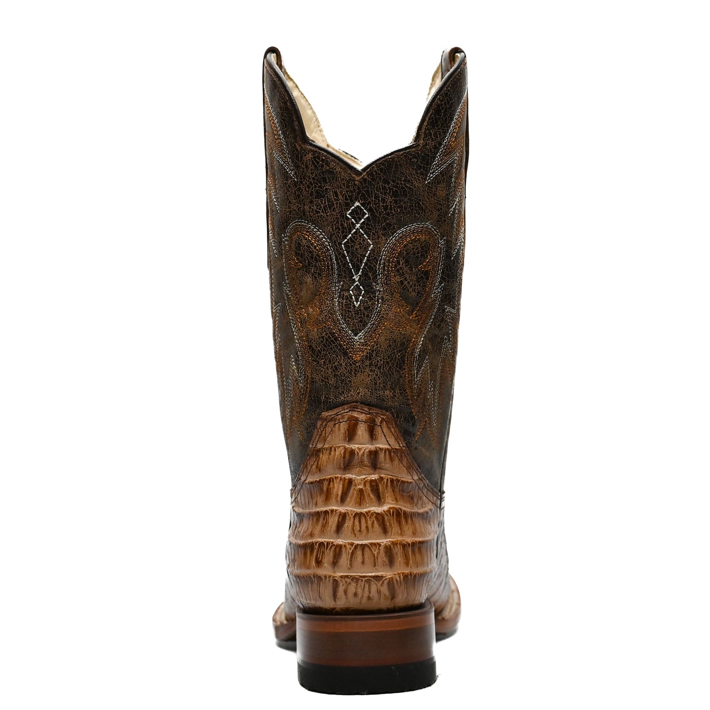 Vaquero Bronco Printed African Caiman Tail Orix Boot