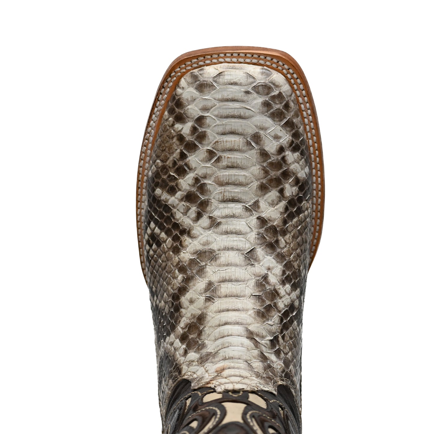 Vaquero Bronco Python Natural Exotic Western Boot