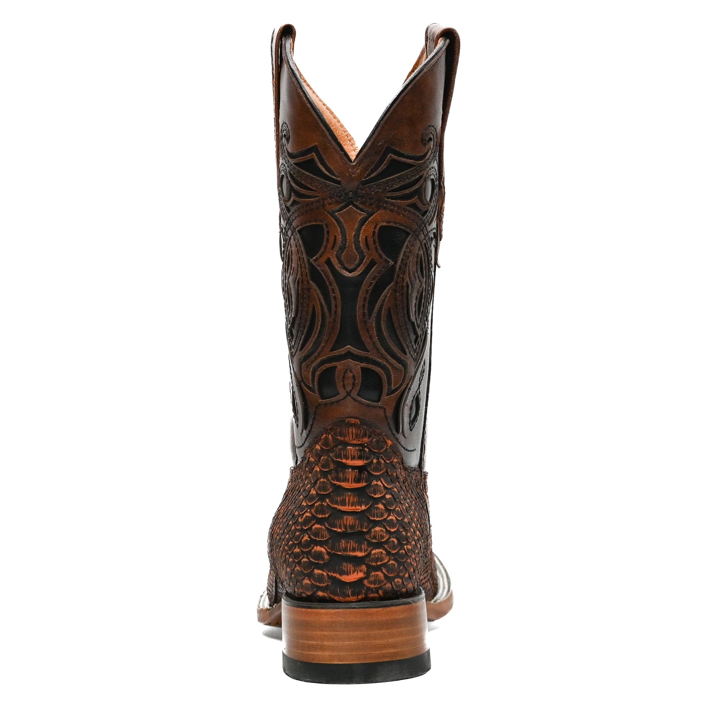 Vaquero Bronco Python Petroleum Exotic Western Boot