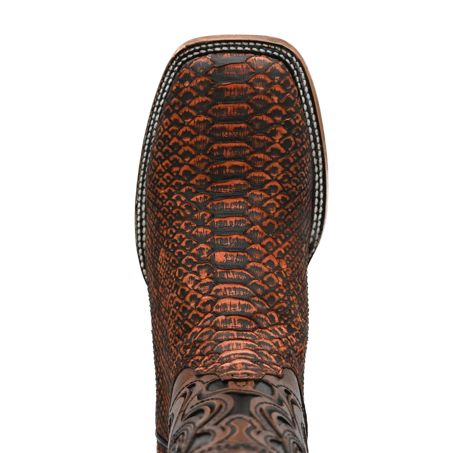 Vaquero Bronco Python Petroleum Exotic Western Boot