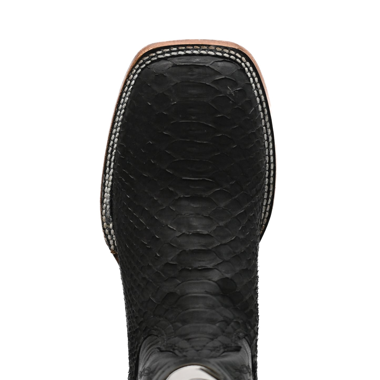 Vaquero Bronco Python Black Matte Exotic Western Boot