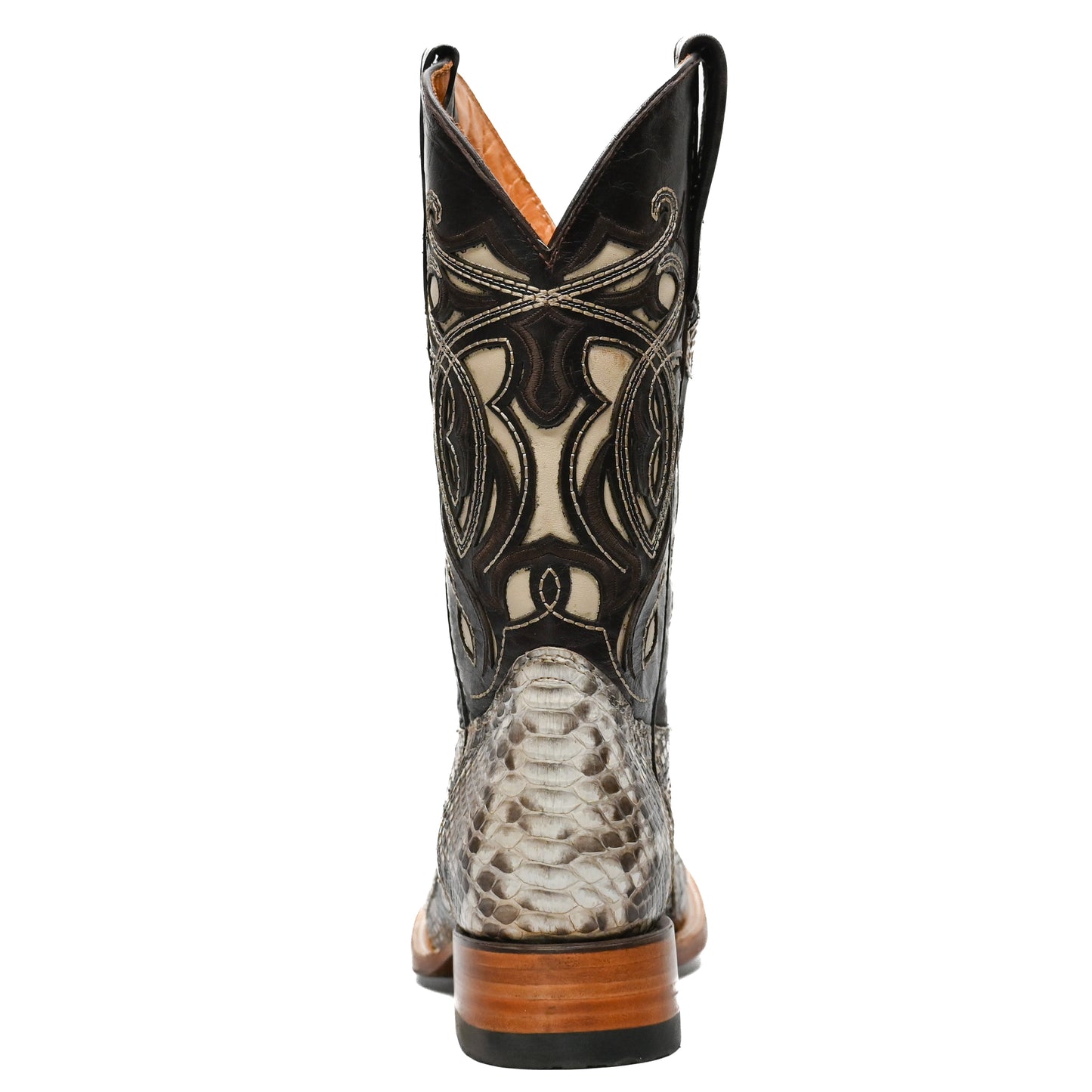 Vaquero Bronco Python Natural Exotic Western Boot