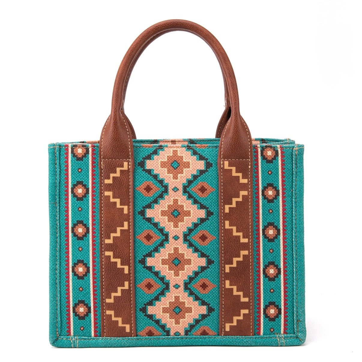 Wrangler Turquoise Aztec Crossbody Tote