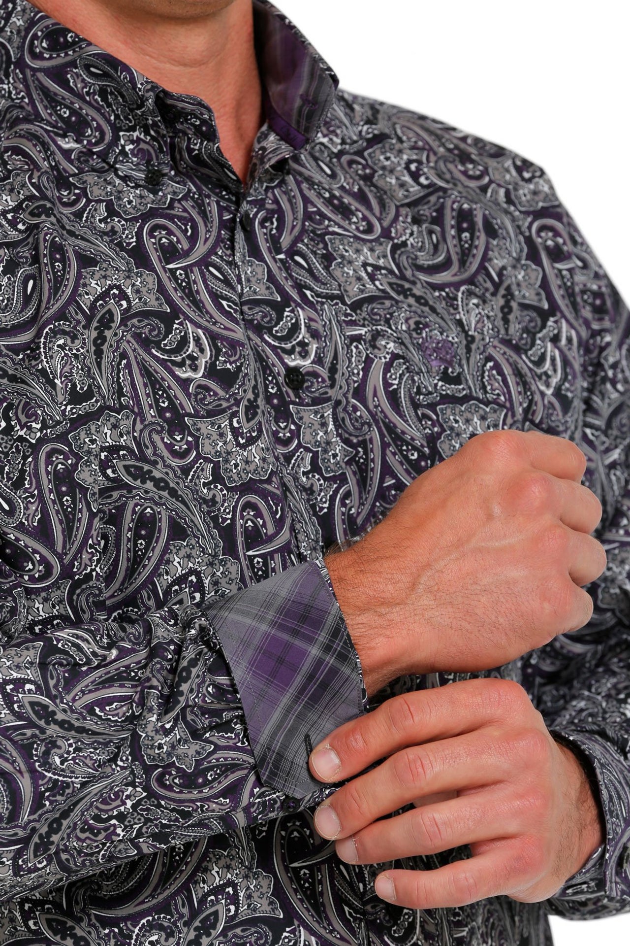 Cinch Men's Purple Paisley Shirt