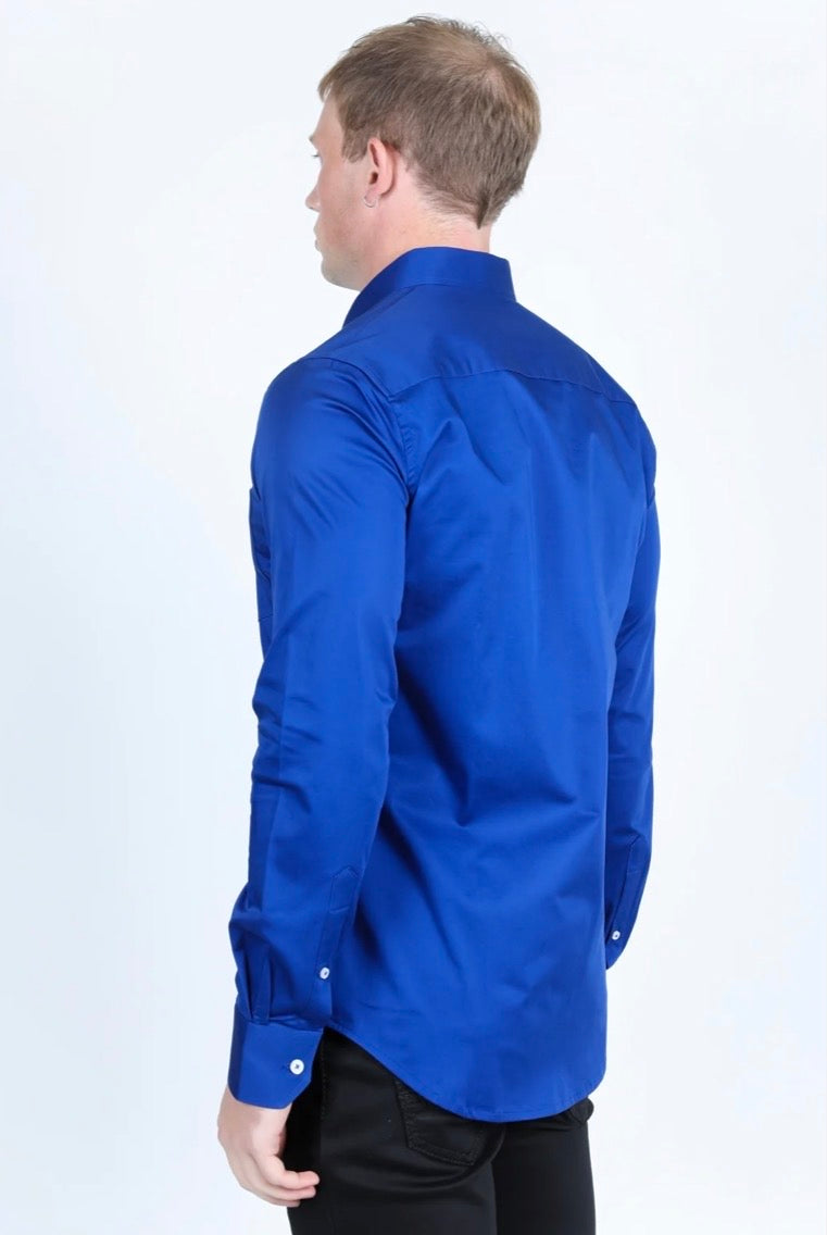 Platini Mens Modern Fit Stretch Dress Shirt CTL9830
