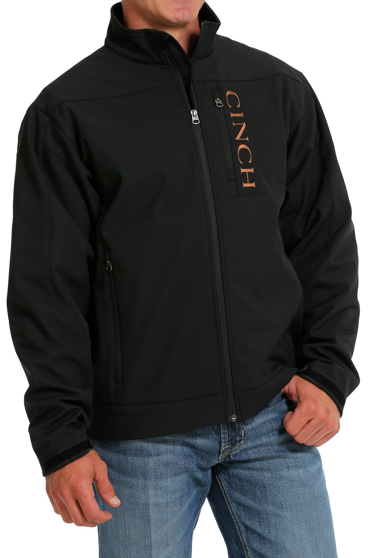 Cinch Men's Solid Bonded Jacket - Black