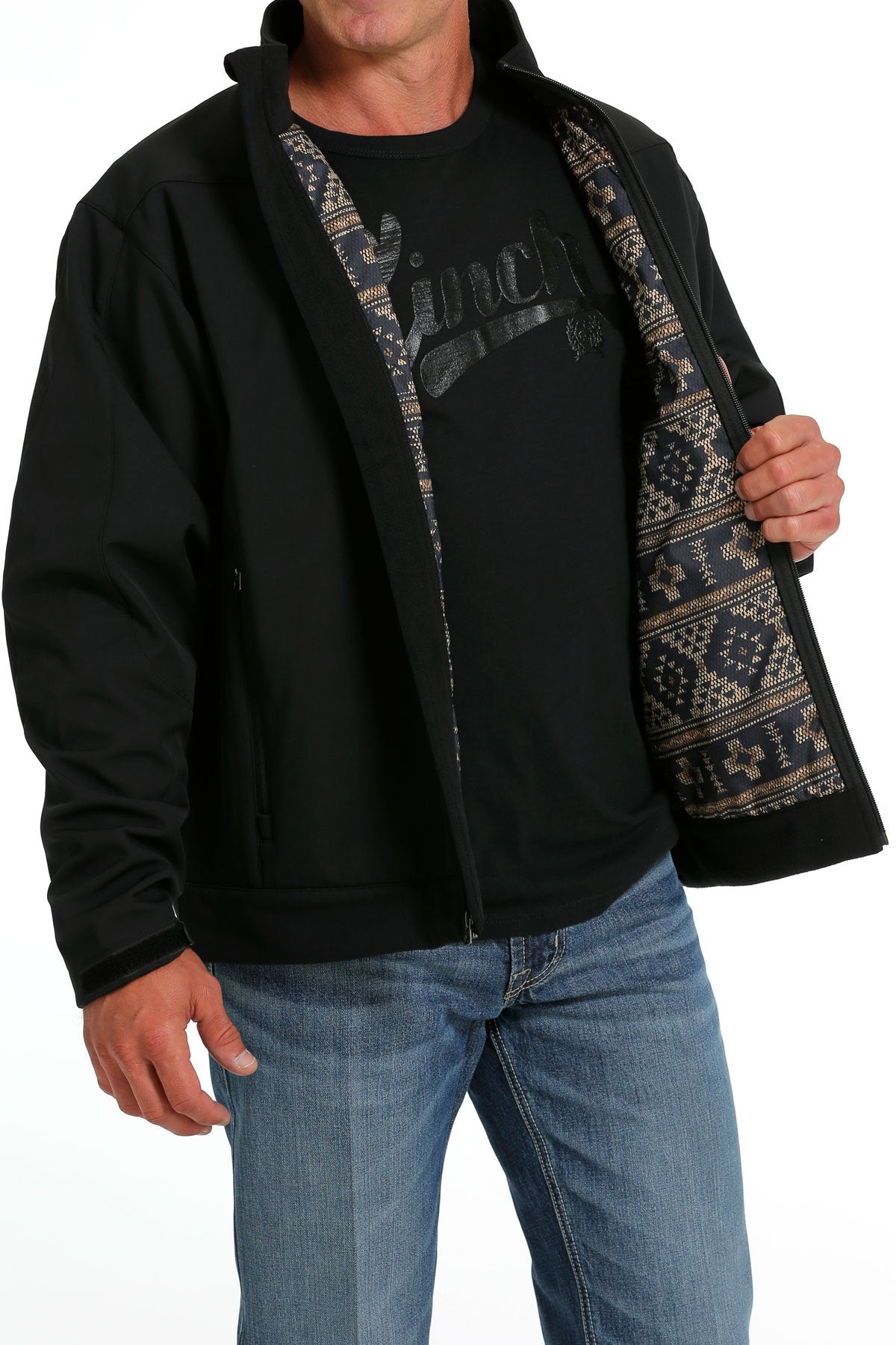 Cinch Men's Solid Bonded Jacket - Black