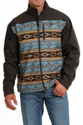 Cinch Men's Southwestern Print Bonded Jacket - Brown