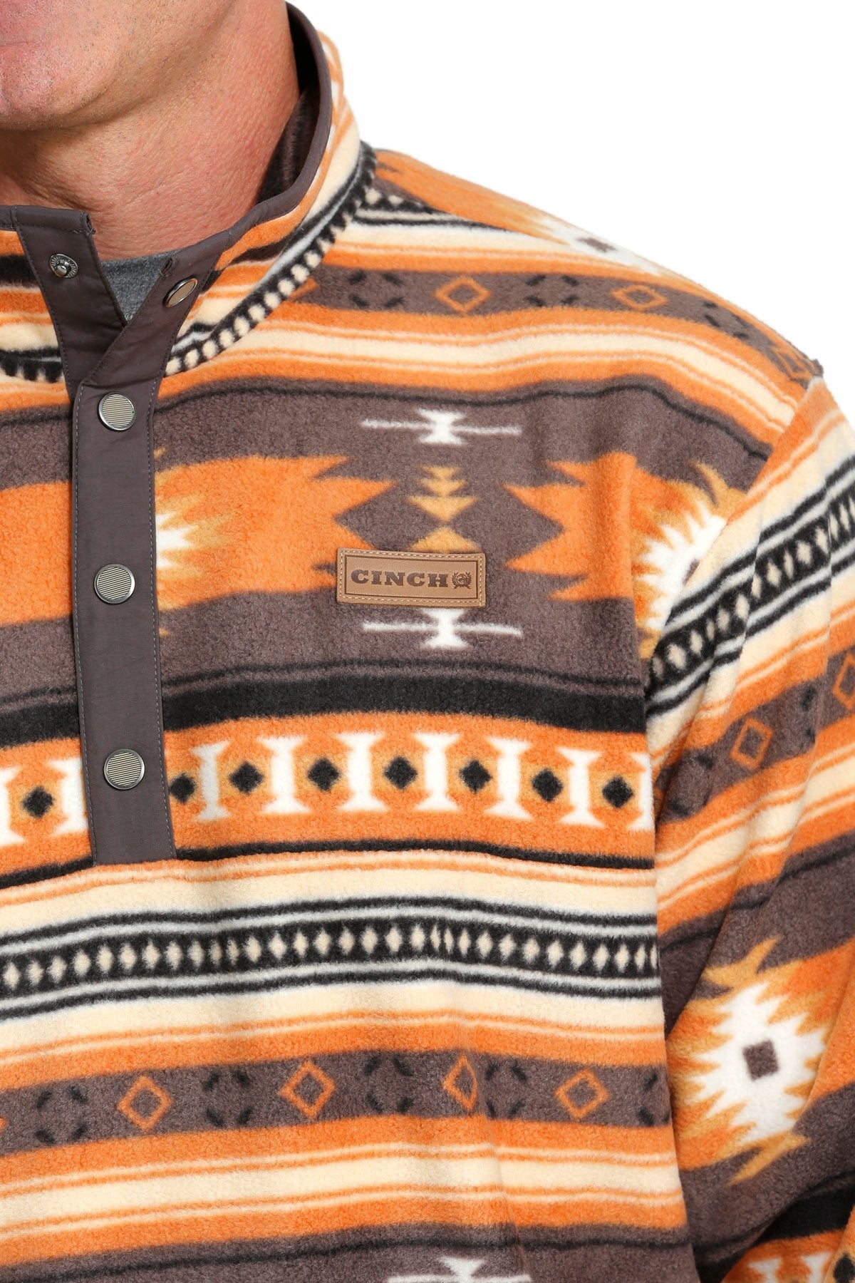 Cinch Men's Southwestern Print 1/4 Snap Pullover