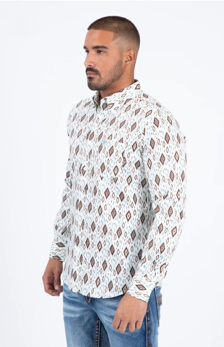 Mens Satin Cotton Modern Fit White Long Sleeve Shirt CWL11335