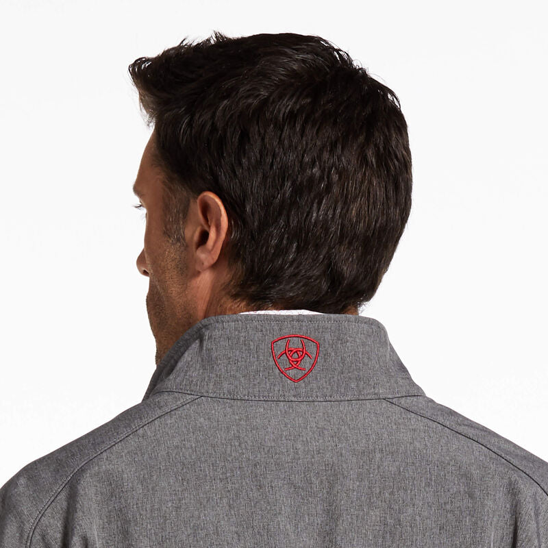 Men's Logo 2.0 Softshell Jacket Charcoal/Red 10032934