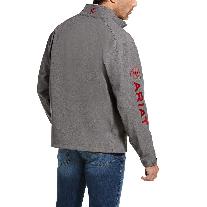 Men's Logo 2.0 Softshell Jacket Charcoal/Red 10032934