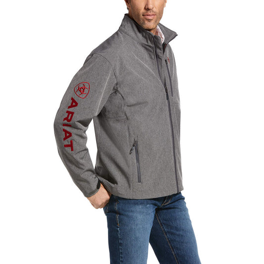 Men's Logo 2.0 Softshell Jacket Charcoal/Red 10032934