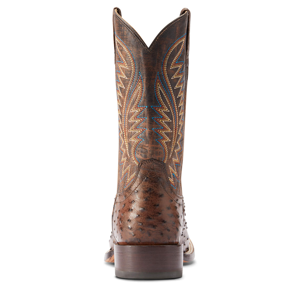 Ariat Mocha Full Quill Ostrich Gallup Western Boot 10034051
