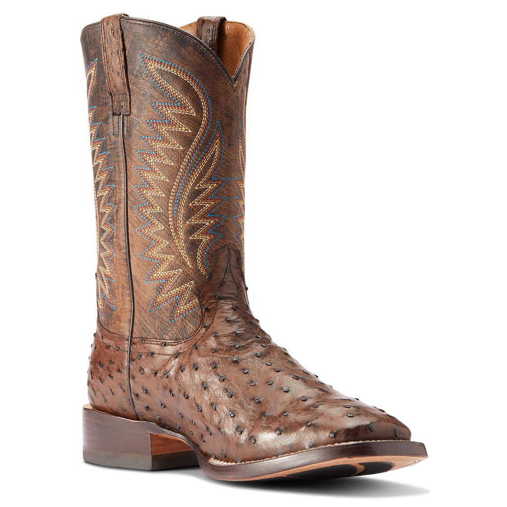 Ariat Mocha Full Quill Ostrich Gallup Western Boot 10034051